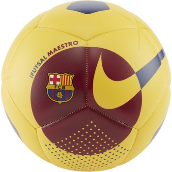 Minge fotbal Nike FC Barcelona Futsal Maestro, galben/visiniu, 4 Minge fotbal Nike FC Barcelona Futsal Maestro, galben/visiniu, 4