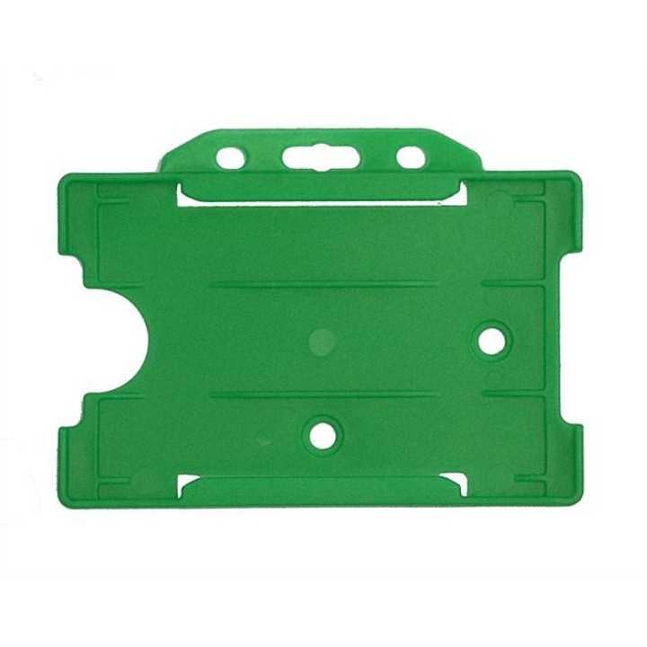 Suport rigid orizontal deschis pentru legitimatie, CardKeep, Verde