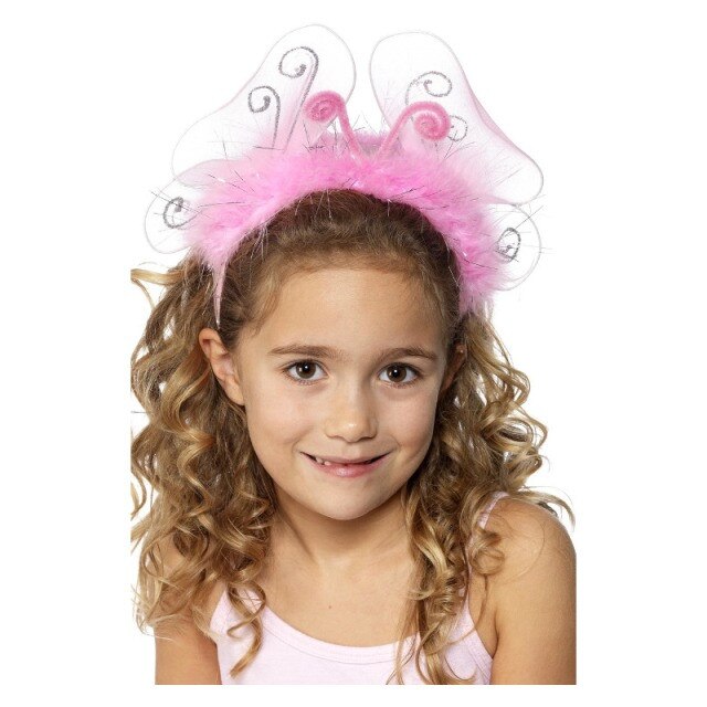 Bentita in forma de fluturas roz pentru copii