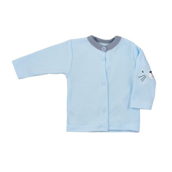 Bluza cu maneca lunga pentru baieti Koala Hustawka 06-494A, Albastru, 62 cm Bluza cu maneca lunga pentru baieti Koala Hustawka 06-494A, Albastru, 62 cm