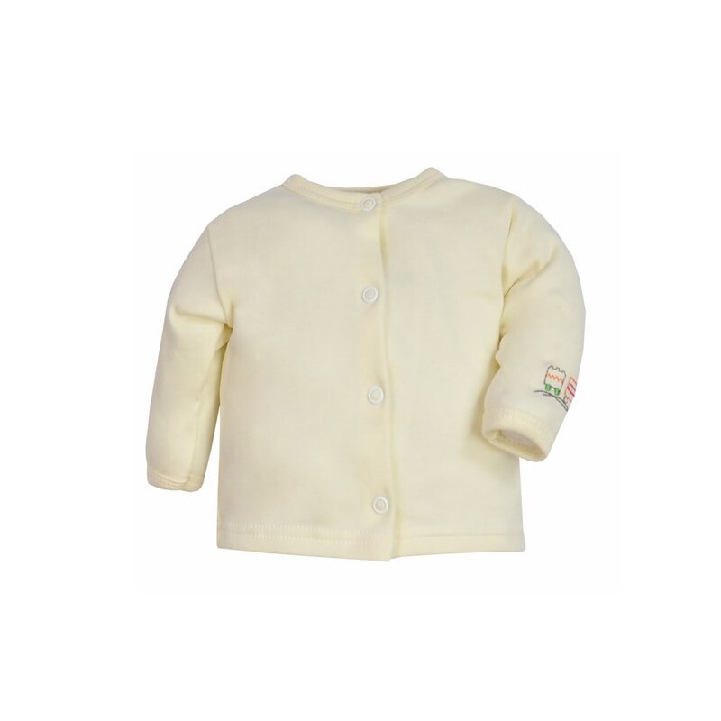 Bluza cu maneca lunga pentru baieti Koala Train A01-062C, Crem