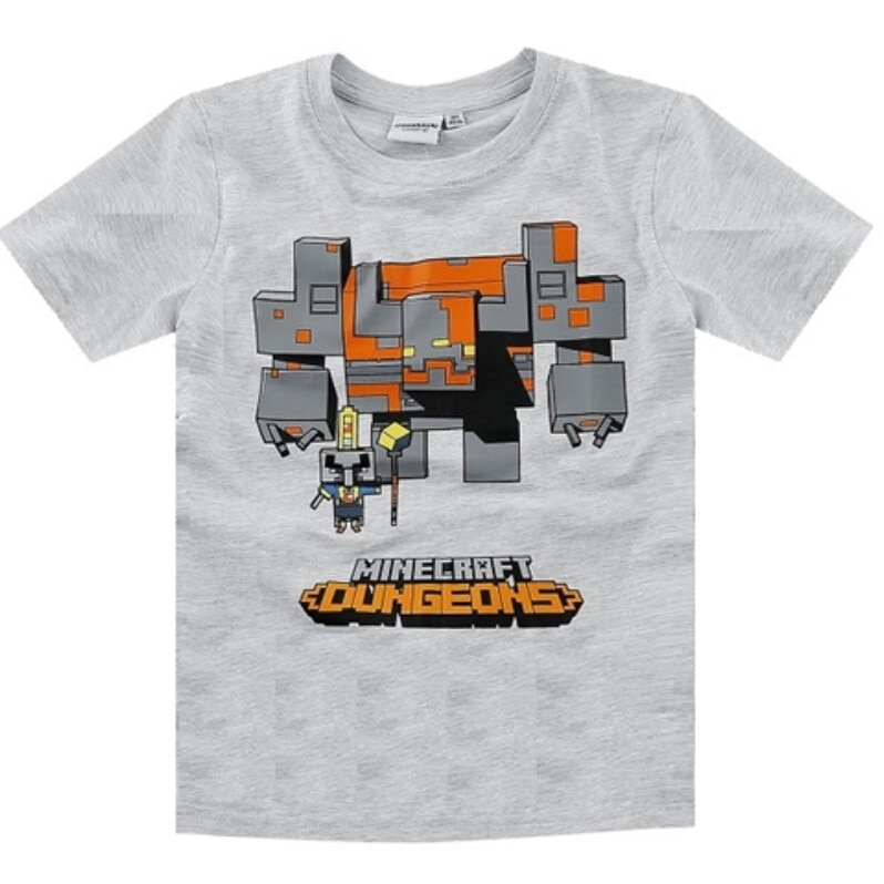 Tricou Minecraft Dungeons, Gri