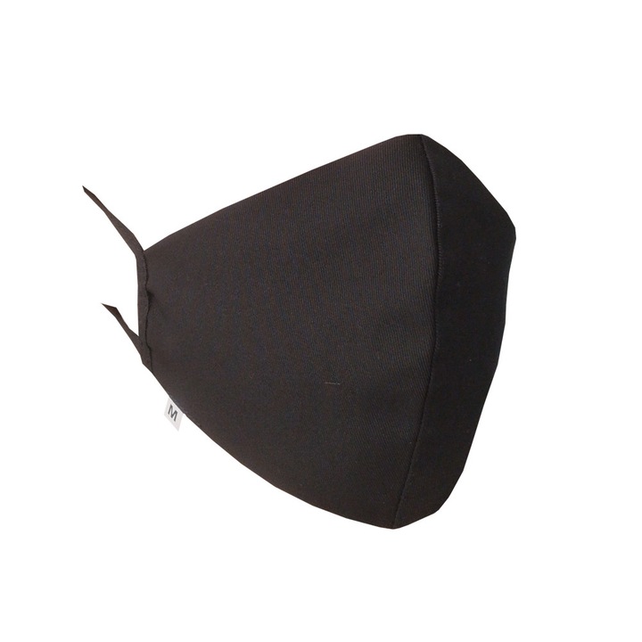 Set 3 masti protectie textil reutilizabile,Sleep On, negru,M ,2 straturi