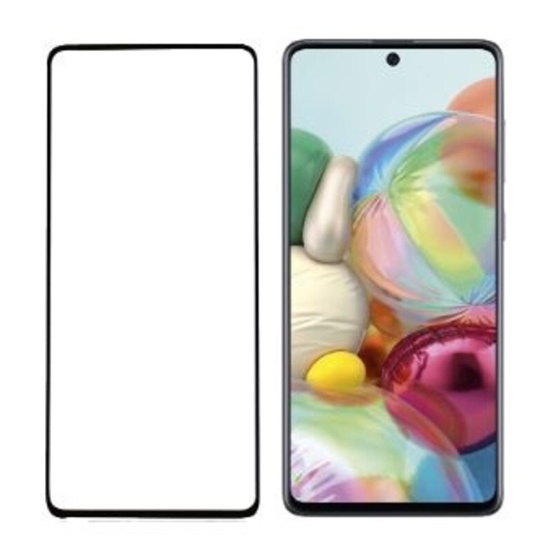 Folie protectie din sticla pentru Samsung Galaxy A71, case friendly, negru - PanzerGlass