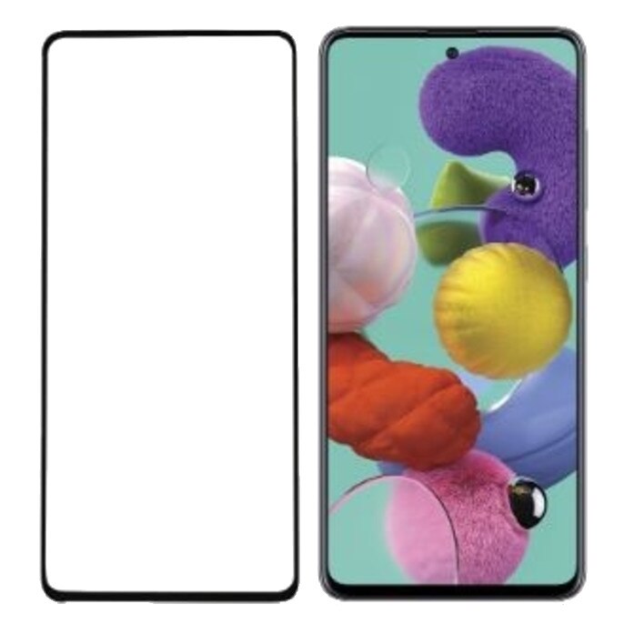 Folie protectie din sticla pentru Samsung Galaxy A51, case friendly, negru - PanzerGlass