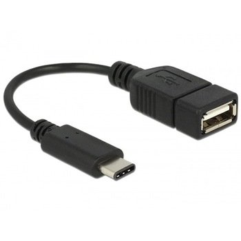 Adaptor USB tip C la USB 2.0 T-M 15cm, Delock 65579 Adaptor USB tip C la USB 2.0 T-M 15cm, Delock 65579