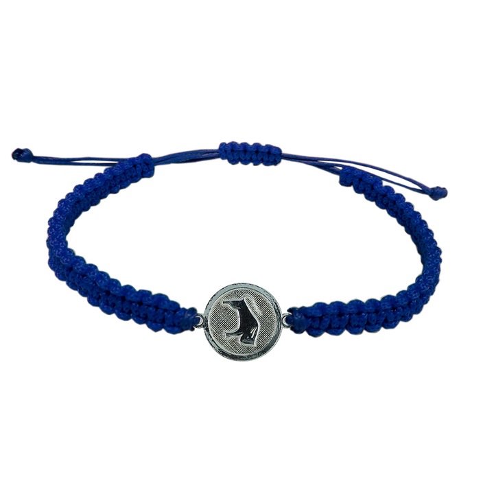 Kézzel fonott zsinór karkötő Bika jellel állítható 4201200 Dras