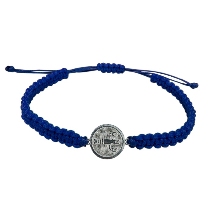 Kézzel fonott zsinór karkötő Cancer jelzéssel állítható 4201200 Dras