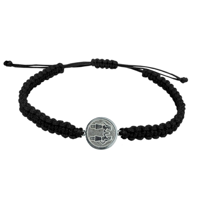 Bratara din snur impletita manual cu zodia Gemeni reglabila 4201200 Dras