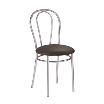 Scaun bucatarie TULIPAN, Wenge piele ecologica Scaun bucatarie TULIPAN, Wenge piele ecologica