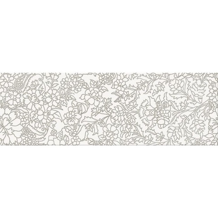 Faianta Decor White Inserto Flower 25x75, Cersanit
