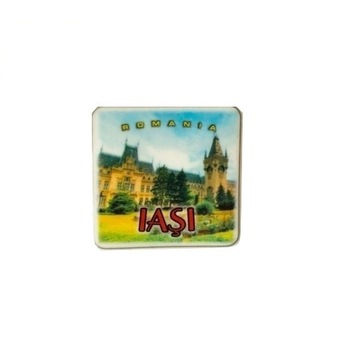 Magnet suvenir ceramica oras Iasi 6 x 6 cm Magnet suvenir ceramica oras Iasi 6 x 6 cm
