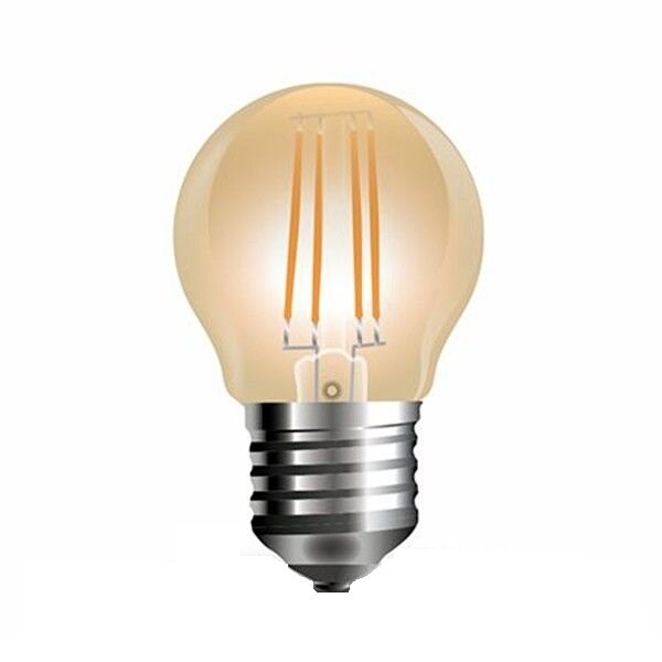 Bec Filament V-tac Led Vintage E27 4W Alb Cald