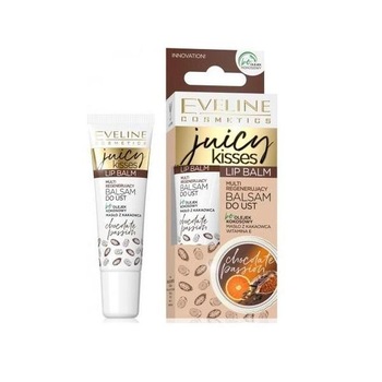 Balsam de buze, Eveline Cosmetics, Juicy Kisses Chocolate Passion Lip Balm, 12 ml Balsam de buze, Eveline Cosmetics, Juicy Kisses Chocolate Passion Lip Balm, 12 ml