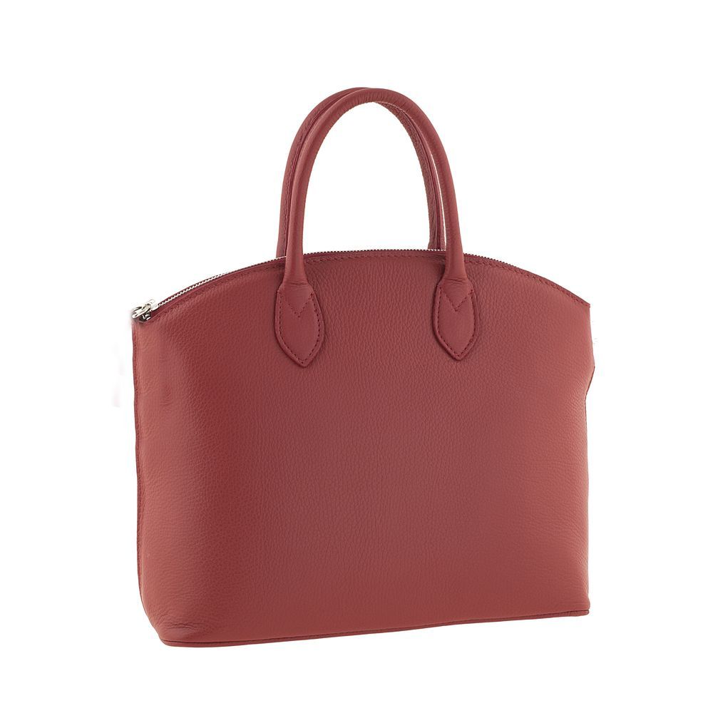 Geanta casual Emilio Masi, din piele naturala 040B,rosu