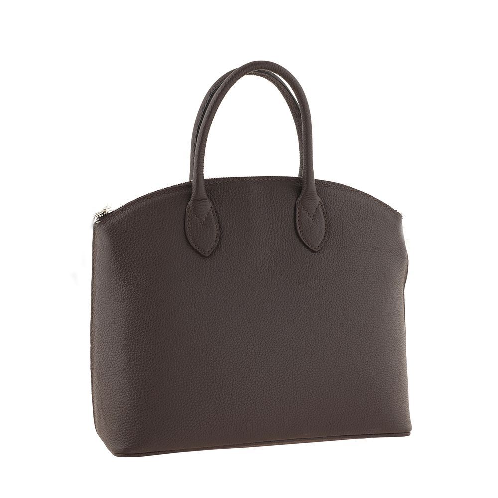 Geanta casual Emilio Masi, din piele naturala 040C,maro