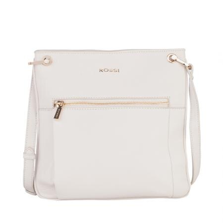 Geanta ROSSI RSL69157 ,Piele naturala, alb