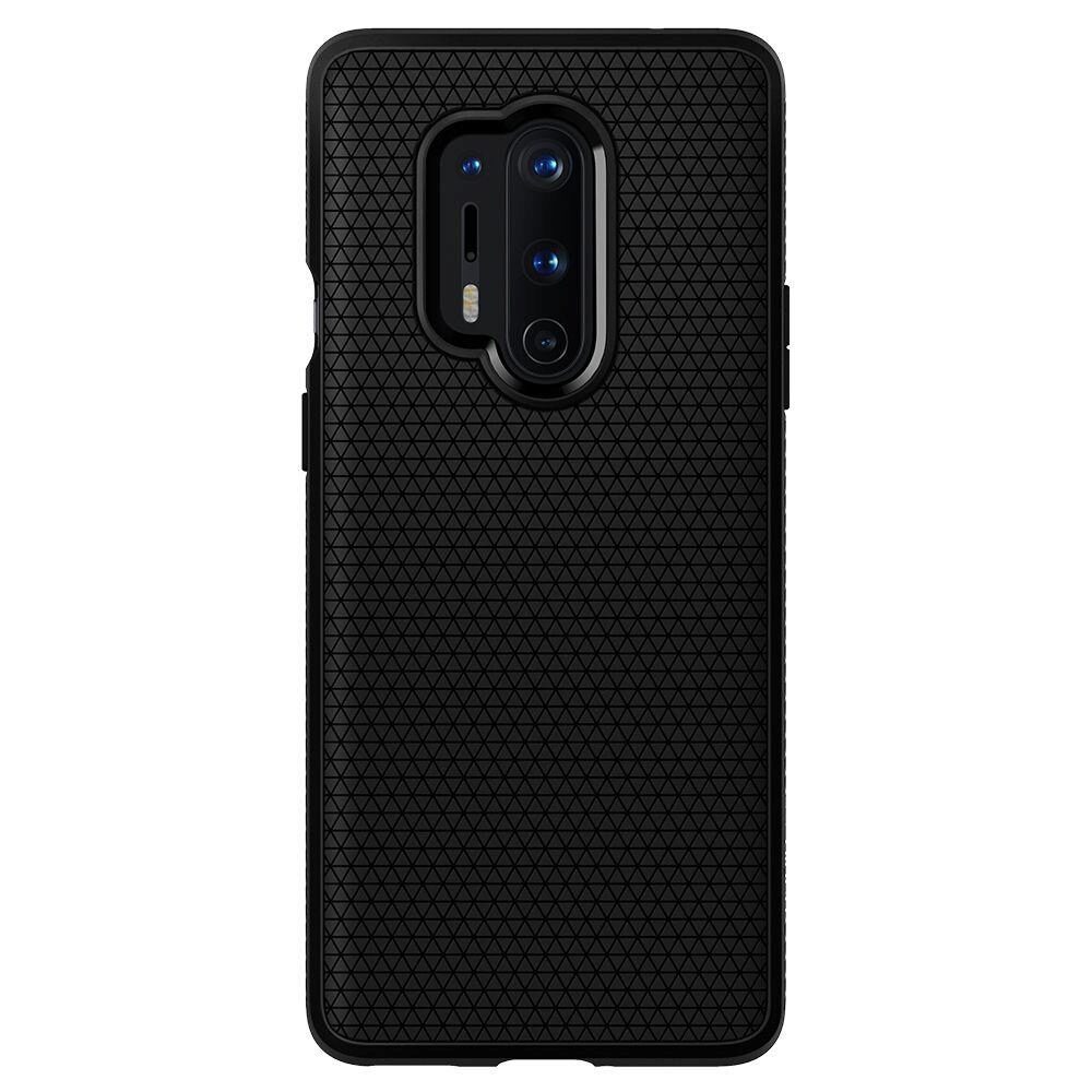 Husa Spigen Liquid Air pentru OnePlus 8 Pro, Anti amprenta, Negru
