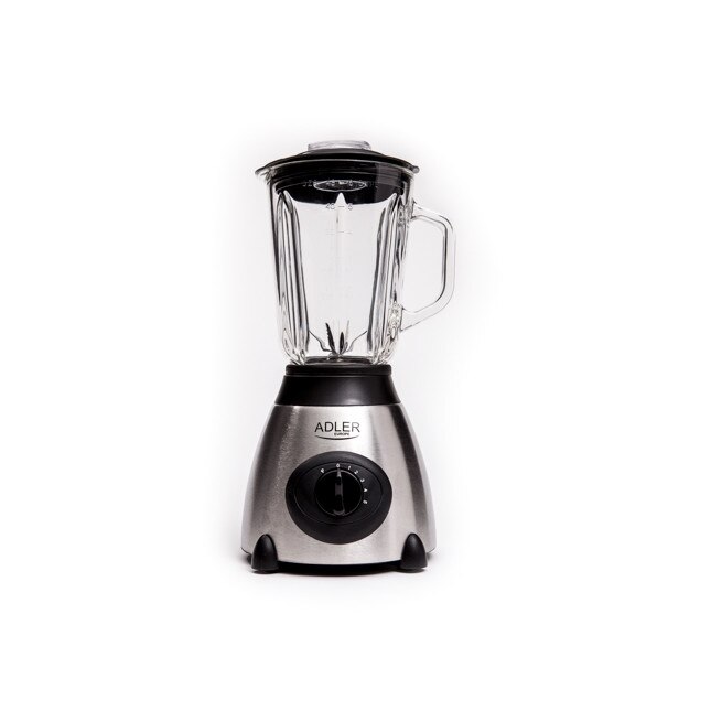 Blender Adler AD 4070, 600 W, 1.5 l, Negru/Argintiu