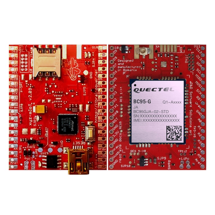 Платка за разработка на щит AT SAMD21G + BC95G - xyz-mIoT - NB-IoT, Без сензори, Съвместими с Arduino Zero