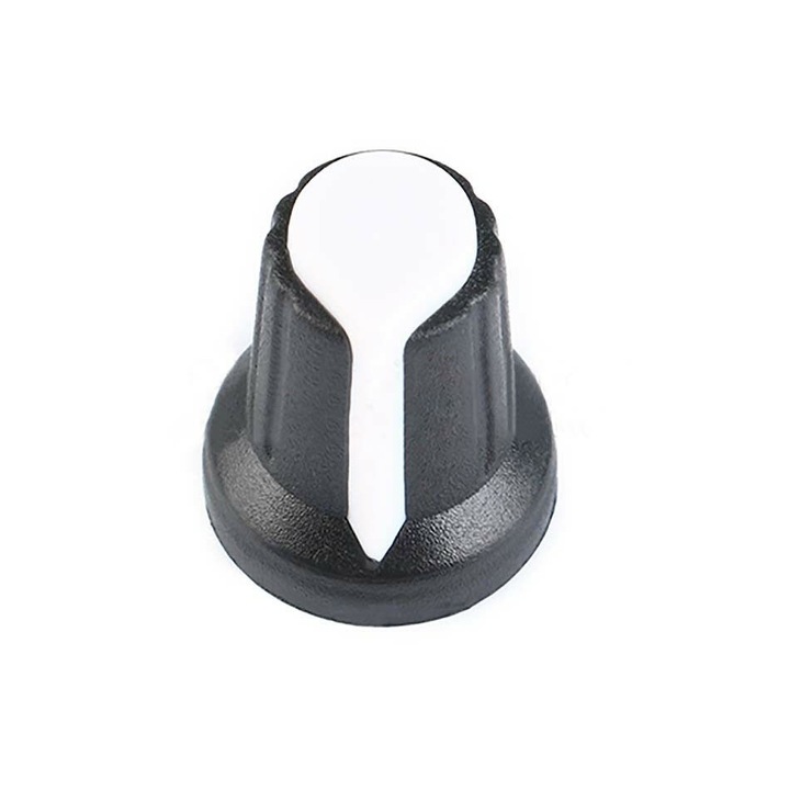 Бутон за потенциометър Arduino Clone, 15x17mm,Черен/Бял