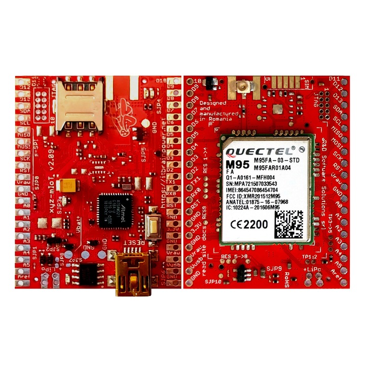 ARM0 + M95FA IoT модул - xyz-mIoT - платка за разработка на щит AT SAMD21G GSM GPRS SMS MMS DTMF без сензори, съвместими с Arduino Zero
