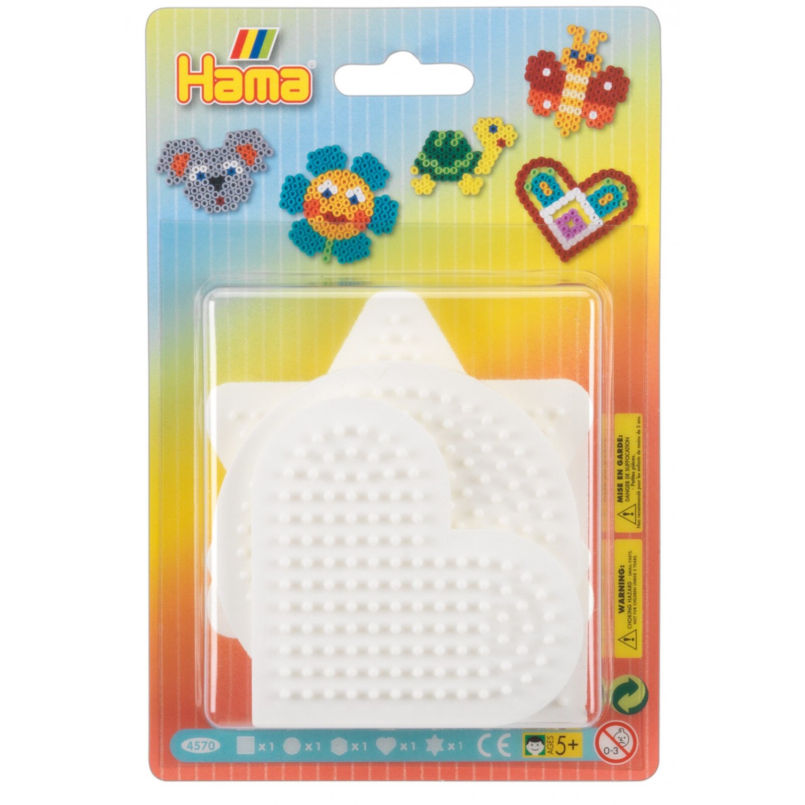 Set de 5 plansete midi mici in basica, forme geometrice