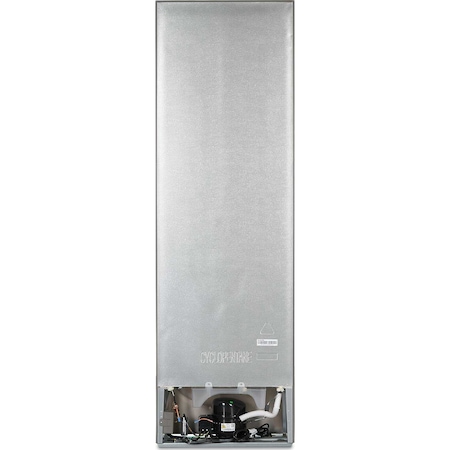 Combina frigorifica Heinner HC-N268SWDF+, 262 l, Clasa F, Dozator de apa, Iluminare LED, Control mecanic, Termostat ajustabil, H 180 cm, Argintiu