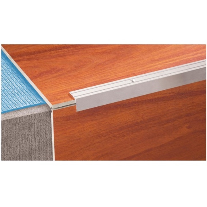 Стъпален профил CEZAR, AL/LSW20 - CО-10/, Сребро