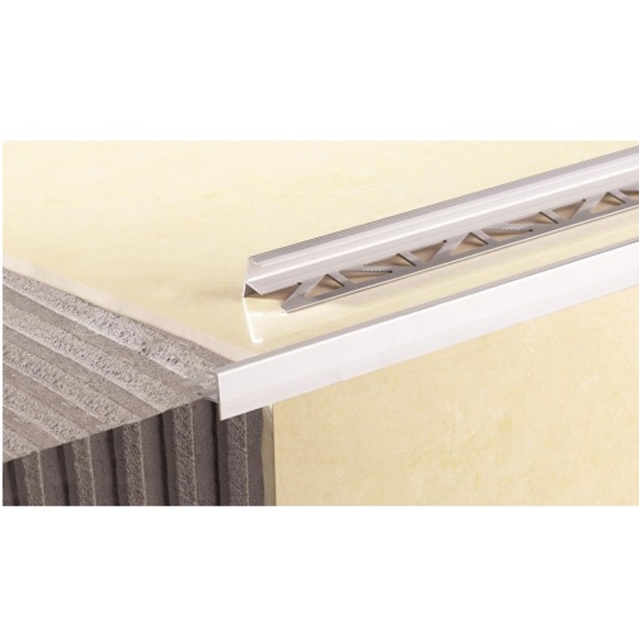 Стъпален профил CEZAR, AL/CL-N-10/, Сребро