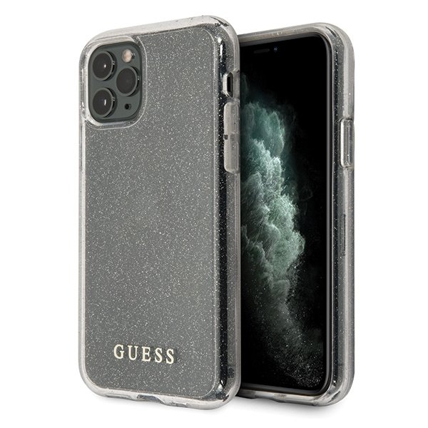 Husa iPhone 11 Pro Guess Glitter Silver