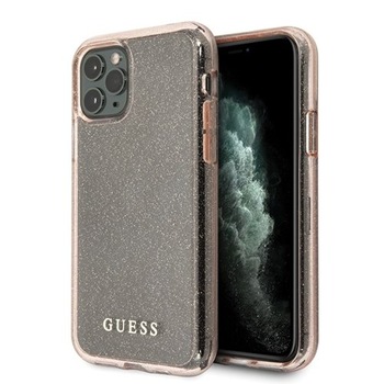 Husa iPhone 11 Pro Max Guess Glitter Pink Husa iPhone 11 Pro Max Guess Glitter Pink
