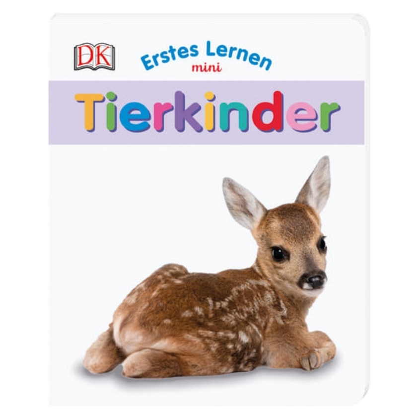Carte in limba germana, primele cuvinte, Erstes Lernen mini, Tierkinder, DK, 12+