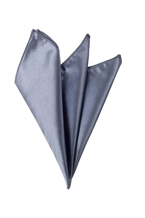 Batista de buzunar pentru sacou, cu aspect matasos, 21 x 21 cm, dark grey
