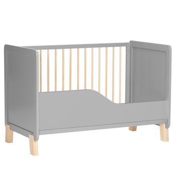 Patut din lemn Kinderkraft NICO + saltea, Gri Patut din lemn Kinderkraft NICO + saltea, Gri