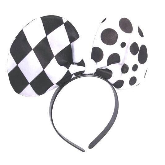 Bentina de Harlequin, alb cu negru