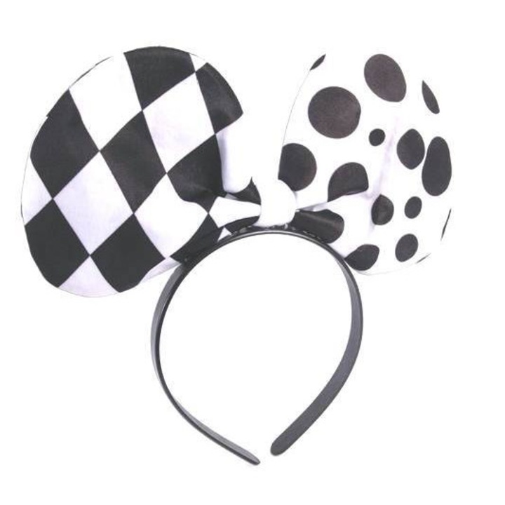 Bentina de Harlequin, alb cu negru