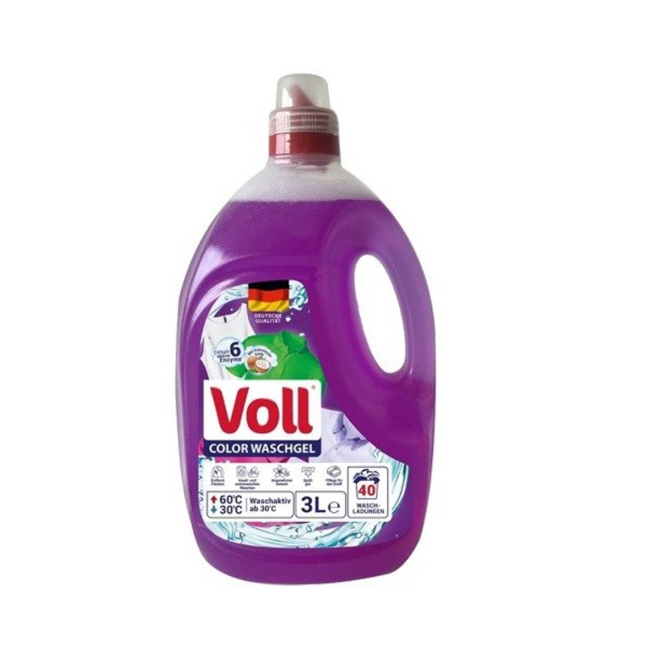 Voll Color Waschgel folyékony mosószer, kókusz szappannal, 40 mosás, 3L