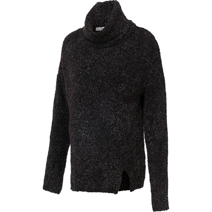 Túlméretezett garbó pulóver terhes nőknek, Belly Button, szürke, Szürke, M