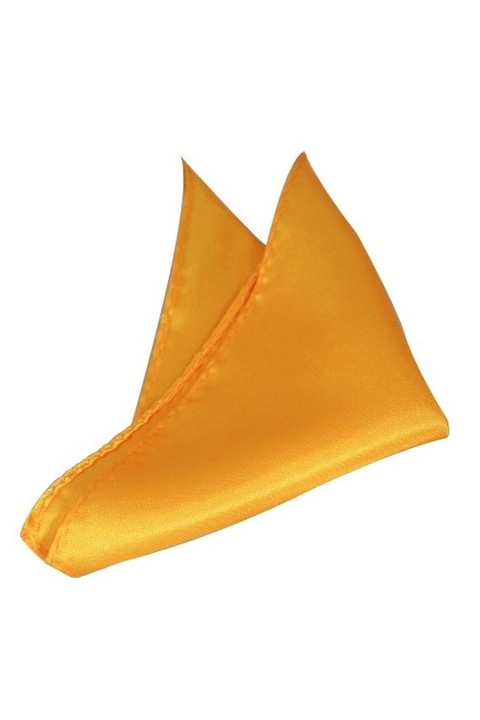 Batista de buzunar pentru sacou, cu aspect matasos, 21 x 21 cm, dark yellow