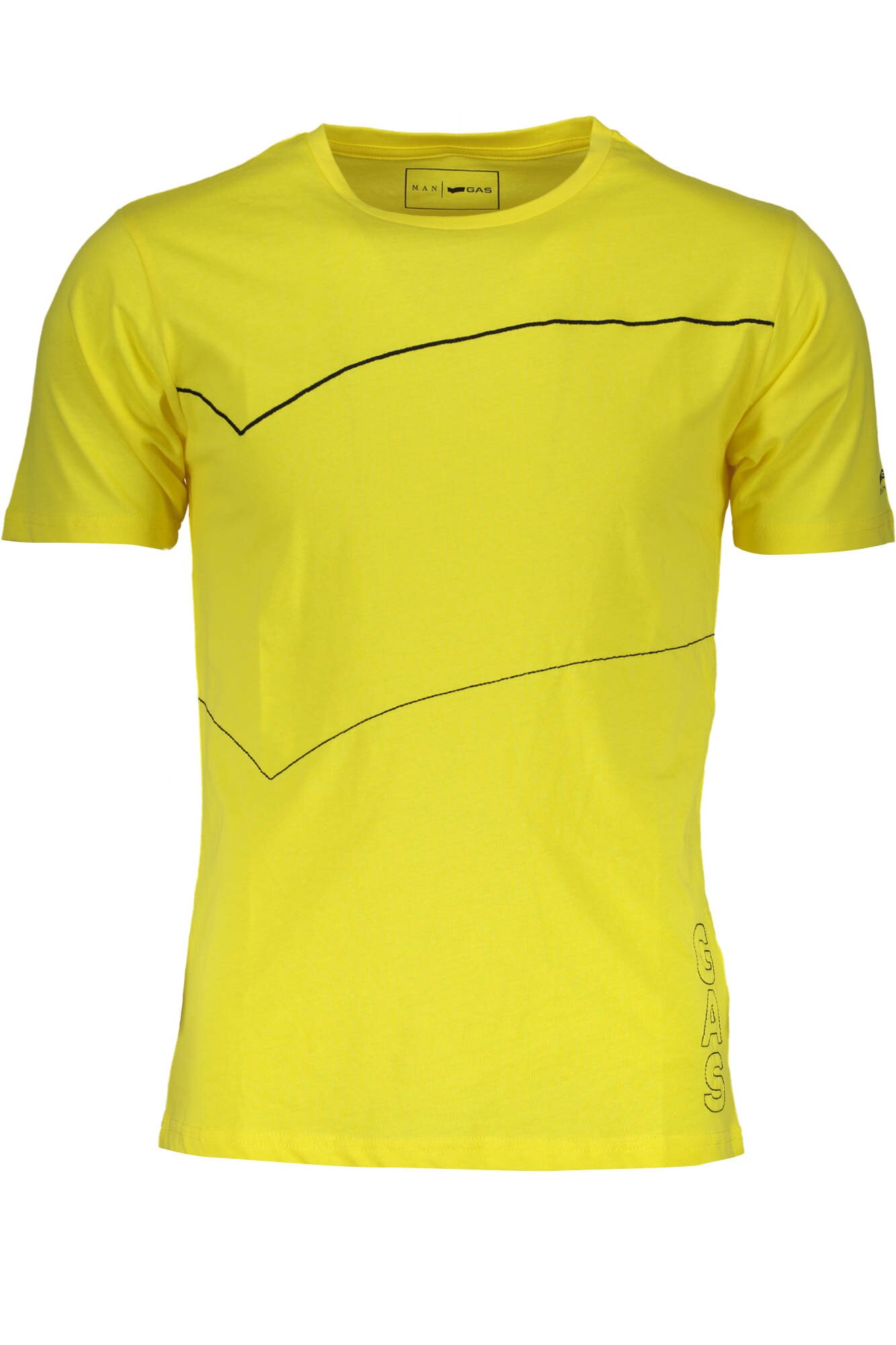 Tricou maneci scurte, Gas, Galben, S