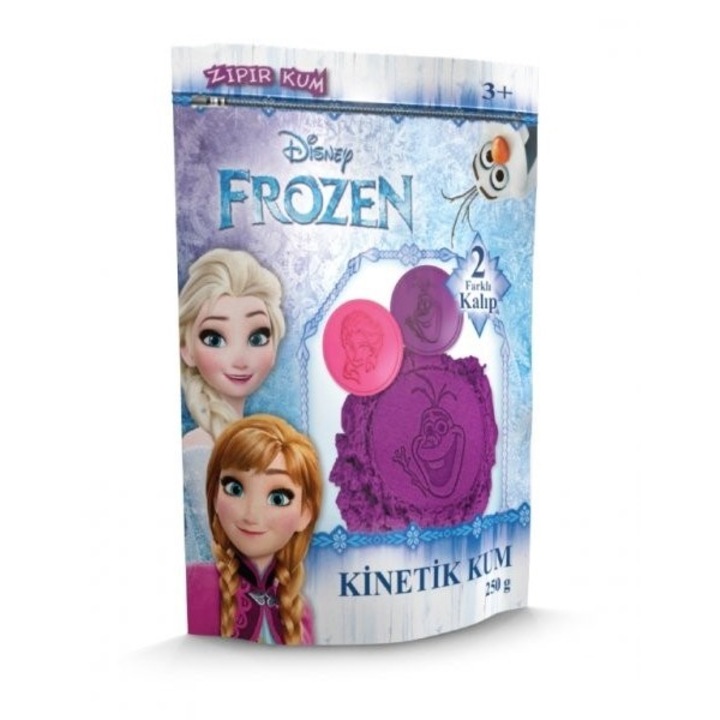 Kинетичен пясък Red Castle, Frozen ,с 2 броя лицензирани фигурки, лилав, 250 грама