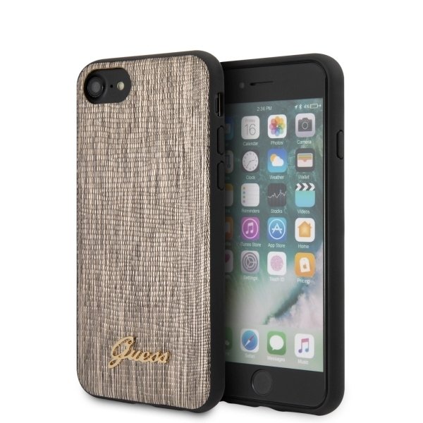 Husa iPhone SE 2020 / iPhone 7 / iPhone 8 Guess Lizard Collection Gold