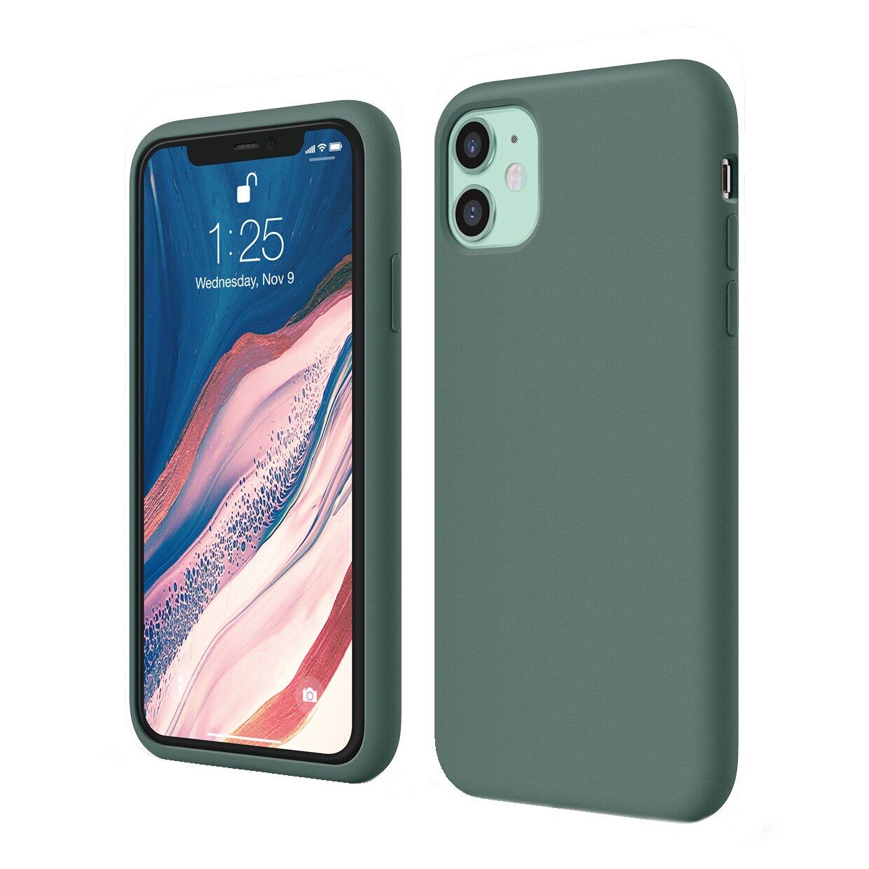 Husa de protectie Nevox StyleShell Shock pentru Apple iPhone 11, olive