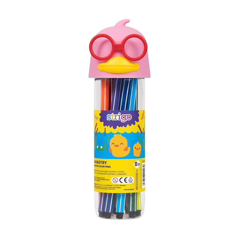 Carioci lavabile, Strigo, Cutie Rata, Roz, 12 bucati