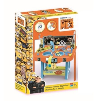 Banc de lucru, Bildo, Minioni, Despicable Me 3, 22 scule si unelte Banc de lucru, Bildo, Minioni, Despicable Me 3, 22 scule si unelte