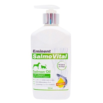 Ulei de somon Eminent Salmovital, cu Vitamina E, 500ml Ulei de somon Eminent Salmovital, cu Vitamina E, 500ml