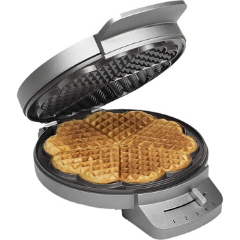 Aparat pentru preparat waffe Princess 132380, 1200W, 5 waffe, Termostat ajustabil, Gri Aparat pentru preparat waffe Princess 132380, 1200W, 5 waffe, Termostat ajustabil, Gri