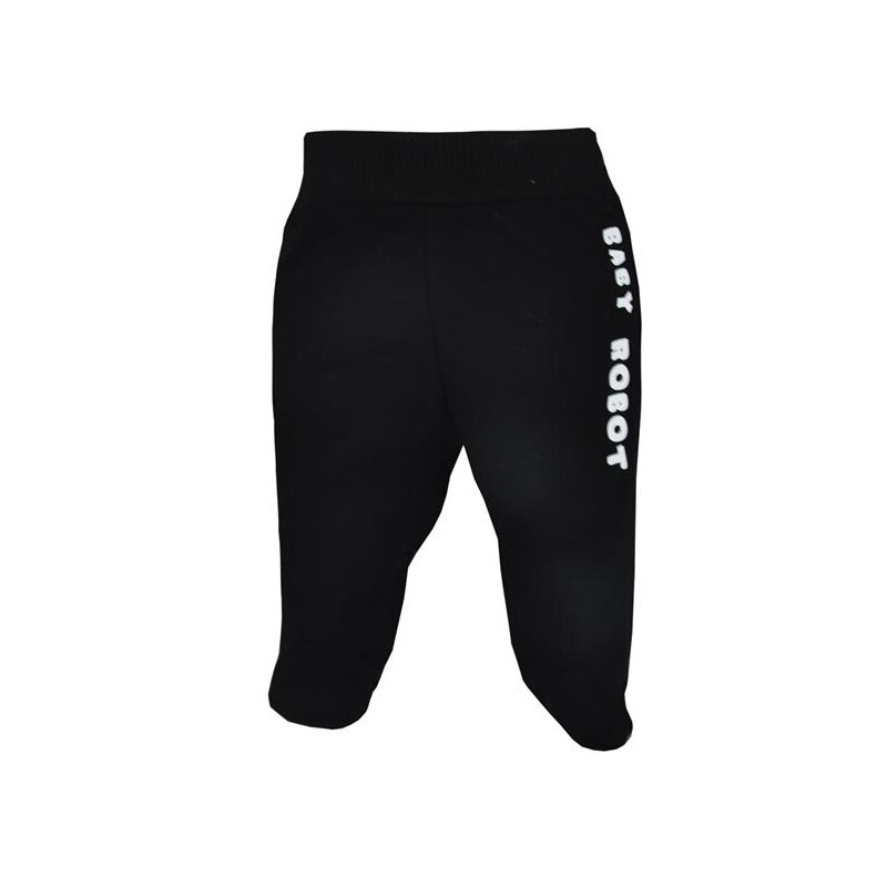 Pantaloni cu botosei pentru baieti Koala Robot 07-208N, Negru, 68 cm
