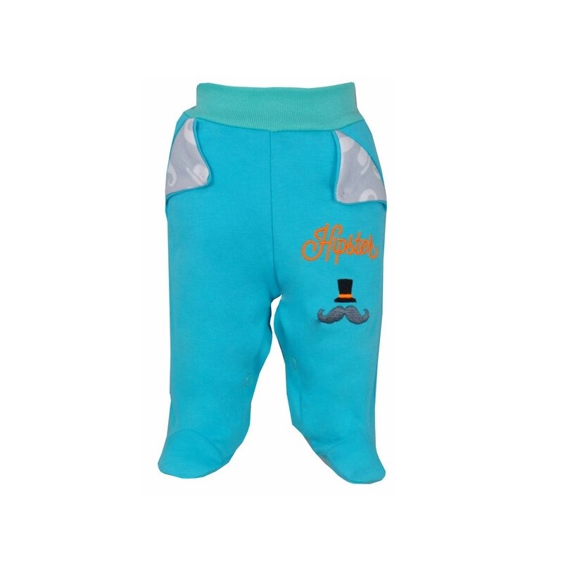 Pantaloni cu botosei pentru baieti Koala Hipster 04-944T, Turcoaz, 74 cm